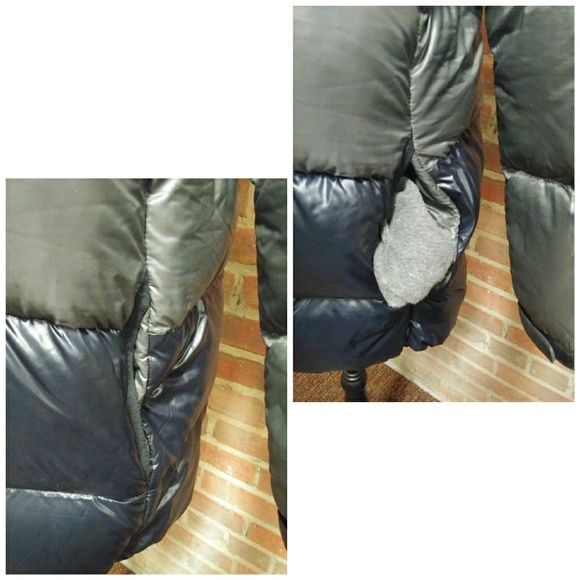 Gap | Two-tone Hooded Fur Puffer Jacket - Picture 4 of 8